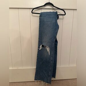 Zara Distressed High Waisted Jeans